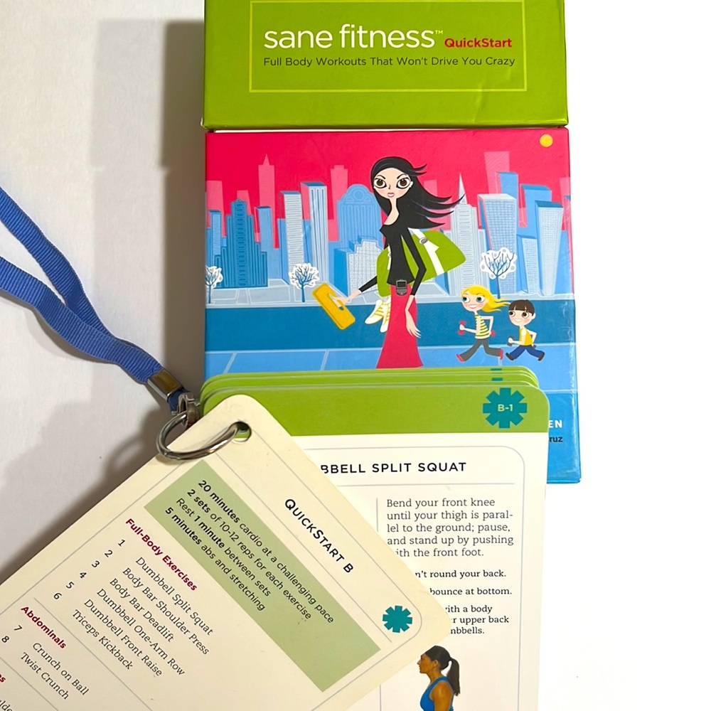 EUC Sane Fitness WORKOUT CARDS (3decks)